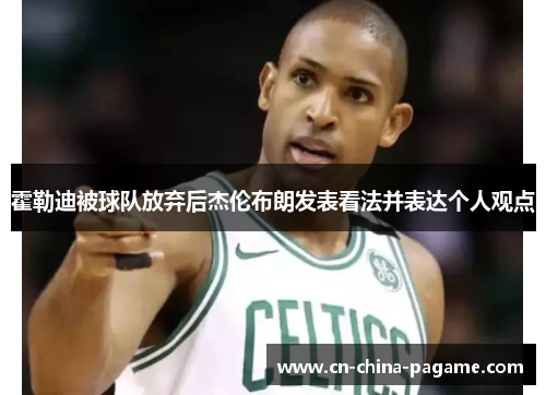 霍勒迪被球队放弃后杰伦布朗发表看法并表达个人观点